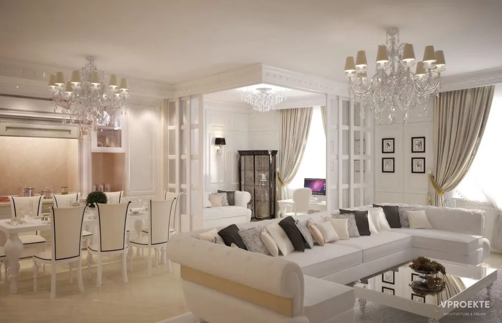 Дизайн квартиры ЖК Smolensky De Luxe (130 м2)