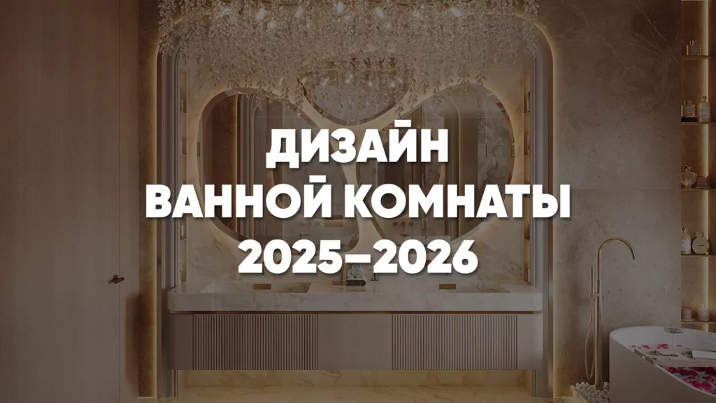 Ванная комната 2025 — 2026 – современный дизайн ванной комнаты, главные тренды и популярные стили